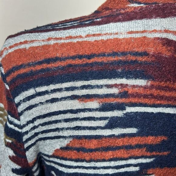 (3/$15) Lucky Brand Aztec print long cardigan sweater size small - Picture 6 of 11